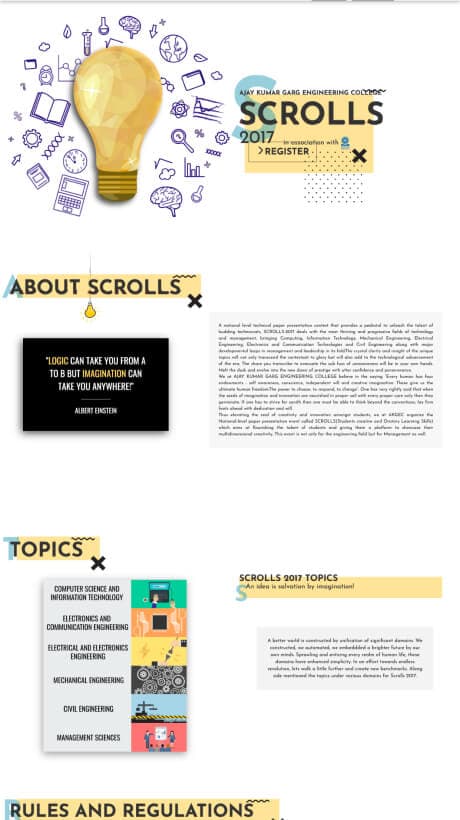 Scrolls - Website